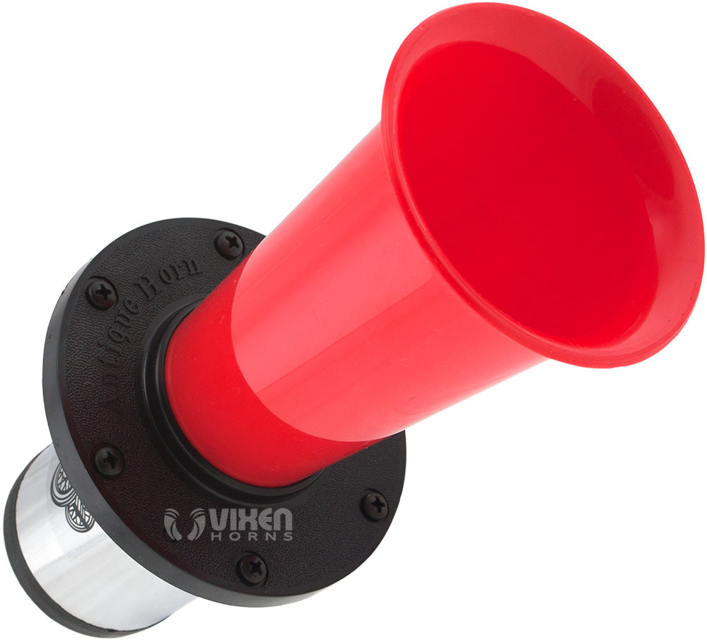 VIXEN HORNS VXH1002R OLD CAR OOGA SOUND AIR HORN RED image 1