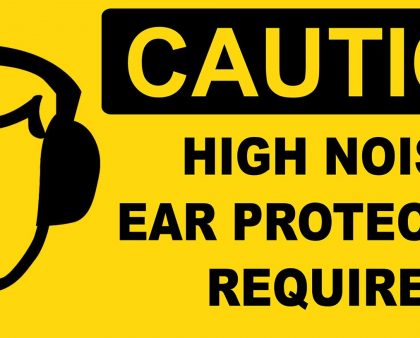 Safety First! Wear ear protection during sound test