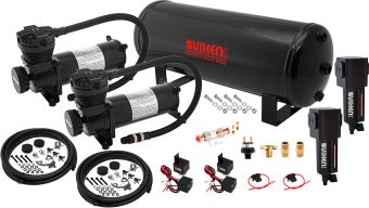 VIXEN AIR VXO4831DBF 3 GALLON STEEL AIR TANK WITH DUAL 200 PSI AIR COMPRESSOR ONBOARD AIR SYSTEM