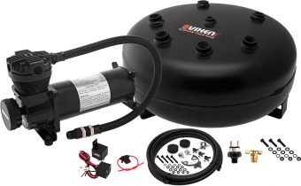 VIXEN AIR VXO4840B 4 GALLON STEEL PANCAKE AIR TANK WITH 200 PSI AIR COMPRESSOR ONBOARD AIR SYSTEM