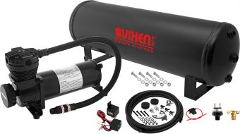 VIXEN AIR VXO4841B 4 GALLON STEEL AIR TANK WITH 200 PSI AIR COMPRESSOR ONBOARD AIR SYSTEM