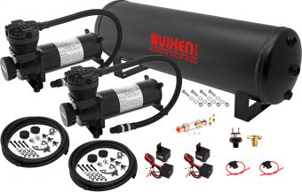 VIXEN AIR VXO4841DB 4 GALLON STEEL AIR TANK WITH DUAL 200 PSI AIR COMPRESSOR ONBOARD AIR SYSTEM
