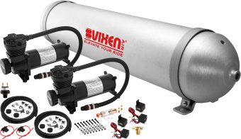 VIXEN AIR VXO4850DB 5 GALLON ALUMINUM AIR TANK WITH DUAL 200 PSI AIR COMPRESSOR ONBOARD AIR SYSTEM