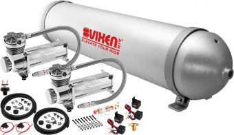 VIXEN AIR VXO4850DC 5 GALLON ALUMINUM AIR TANK WITH DUAL 200 PSI AIR COMPRESSOR ONBOARD AIR SYSTEM