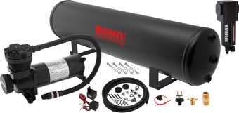 VIXEN AIR VXO4852BF 5 GALLON STEEL AIR TANK WITH 200 PSI AIR COMPRESSOR ONBOARD AIR SYSTEM