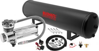 VIXEN AIR VXO4852C 5 GALLON STEEL AIR TANK WITH 200 PSI AIR COMPRESSOR ONBOARD AIR SYSTEM