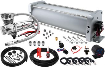 VIXEN AIR VXX2593/480CH AIR SUSPENSION KIT FOR TRUCK/CAR BAG/AIR RIDE/SPRING. ON BOARD SYSTEM, 200PSI COMPRESSOR, 2.5 GALLON ALUMINUM TANK
