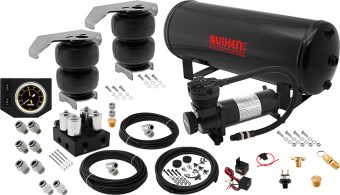 VIXEN AIR VXX2CM0125/4831B/BB AIR SUSPENSION KIT FOR TRUCK/CAR BAG/AIR RIDE/SPRING. ON BOARD SYSTEM, 200PSI COMPRESSOR, 4 GALLON TANK