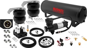 VIXEN AIR VXX2CM0126/4841B/BB AIR SUSPENSION KIT FOR TRUCK/CAR BAG/AIR RIDE/SPRING. ON BOARD SYSTEM, 200PSI COMPRESSOR, 4 GALLON TANK
