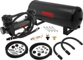 VIXEN AIR VXO8831DB 3 GALLON STEEL AIR TANK WITH DUAL CYLINDER 300 PSI AIR COMPRESSOR ONBOARD AIR SYSTEM