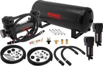 VIXEN AIR VXO8831DBF 3 GALLON STEEL AIR TANK WITH DUAL CYLINDER 300 PSI AIR COMPRESSOR ONBOARD AIR SYSTEM