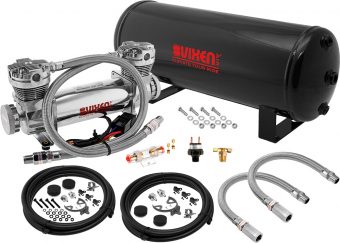 VIXEN AIR VXO8831DC 3 GALLON STEEL AIR TANK WITH DUAL CYLINDER 300 PSI AIR COMPRESSOR ONBOARD AIR SYSTEM