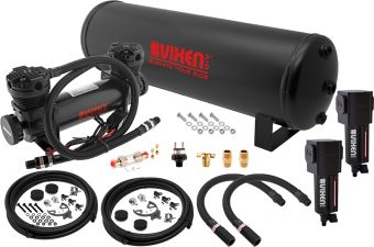 VIXEN AIR VXO8841DBF 4 GALLON STEEL AIR TANK WITH DUAL CYLINDER 300 PSI AIR COMPRESSOR ONBOARD AIR SYSTEM