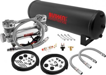 VIXEN AIR VXO8841DC 4 GALLON STEEL AIR TANK WITH DUAL CYLINDER 300 PSI AIR COMPRESSOR ONBOARD AIR SYSTEM