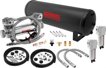 VIXEN AIR VXO8841DCF 4 GALLON STEEL AIR TANK WITH DUAL CYLINDER 300 PSI AIR COMPRESSOR ONBOARD AIR SYSTEM