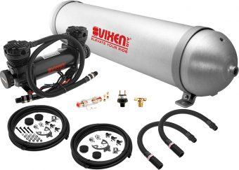VIXEN AIR VXO8850DB 5 GALLON ALUMINUM AIR TANK WITH DUAL CYLINDER 300 PSI AIR COMPRESSOR ONBOARD AIR SYSTEM