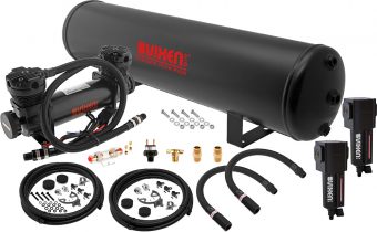 VIXEN AIR VXO8852DBF 5 GALLON STEEL AIR TANK WITH DUAL CYLINDER 300 PSI AIR COMPRESSOR ONBOARD AIR SYSTEM