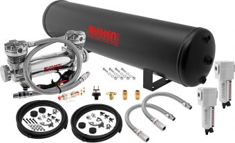 VIXEN AIR VXO8852DCF 5 GALLON STEEL AIR TANK WITH DUAL CYLINDER 300 PSI AIR COMPRESSOR ONBOARD AIR SYSTEM