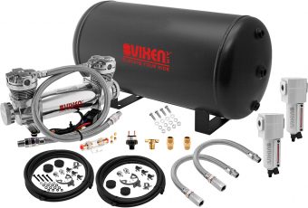 VIXEN AIR VXO8863DCF 6 GALLON STEEL AIR TANK WITH DUAL CYLINDER 300 PSI AIR COMPRESSOR ONBOARD AIR SYSTEM